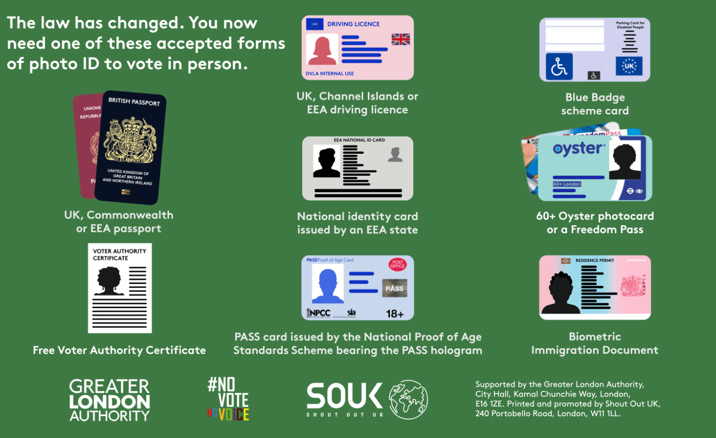 List of photographic identification including a UK and EEA passport