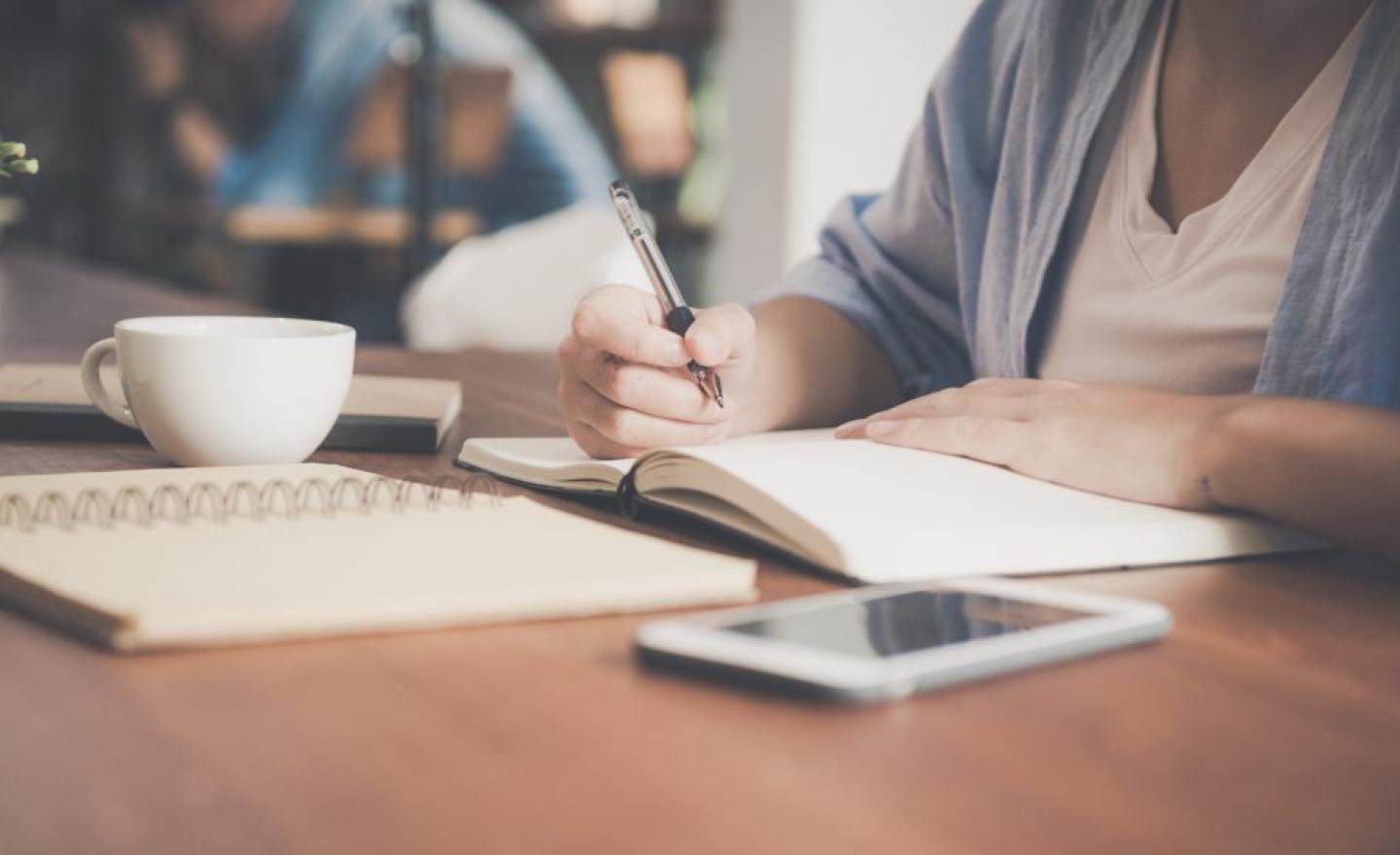 Person writing
