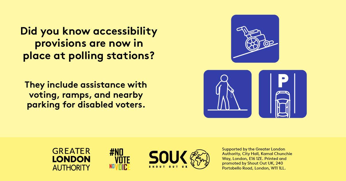 Accessibility at polling stations - Facebook resource