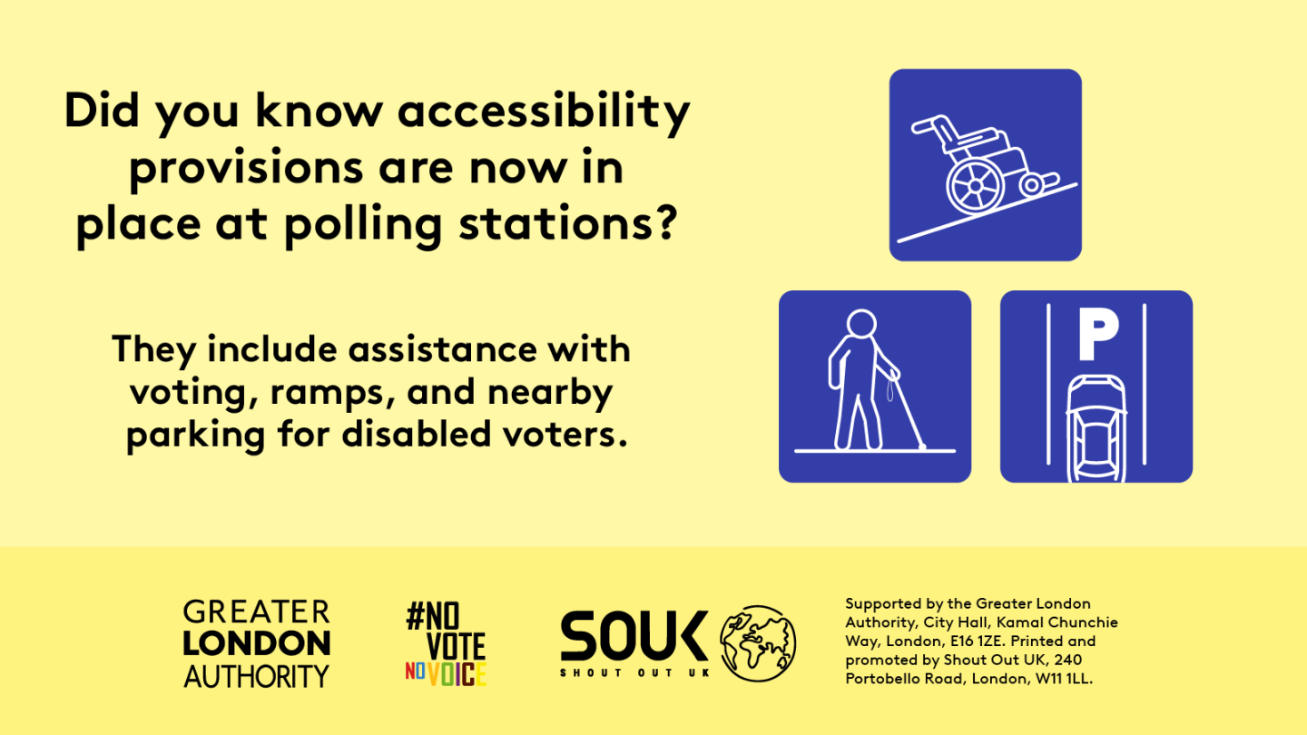 Accessibility at polling stations - X (Twitter) resource
