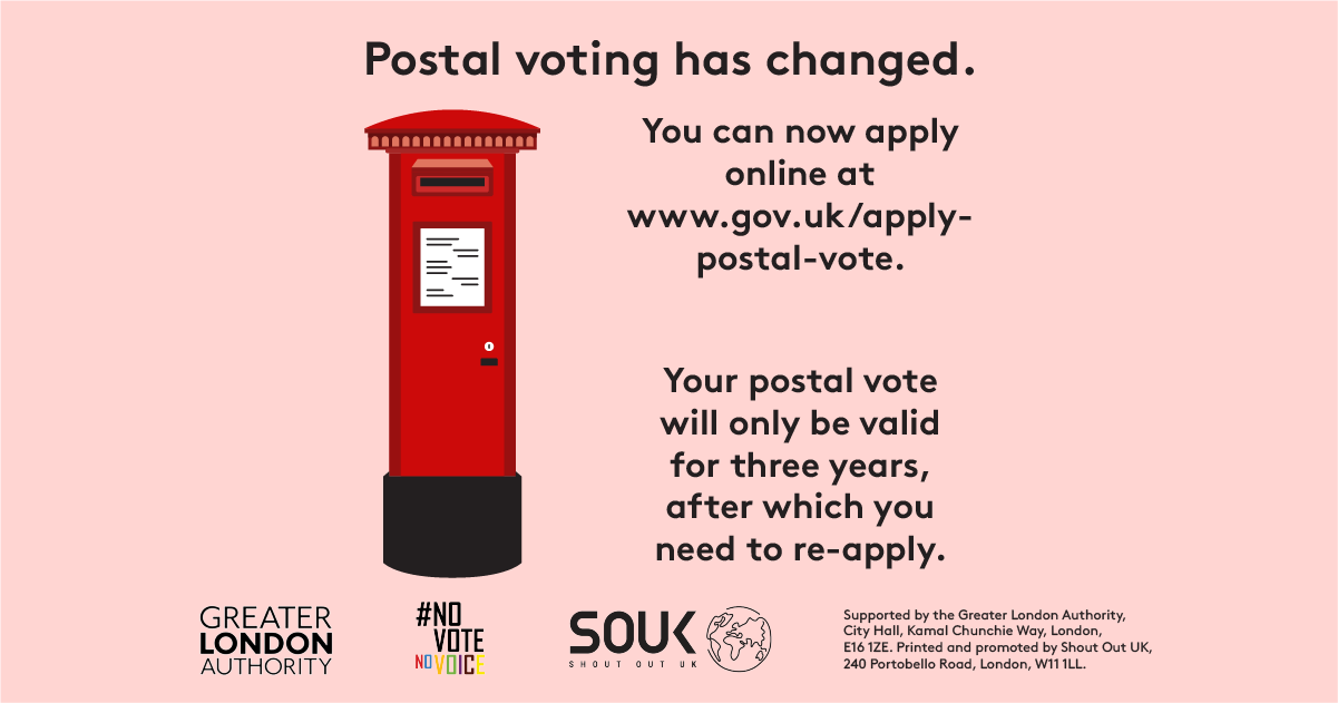 Postal voting rule changes - Facebook resource