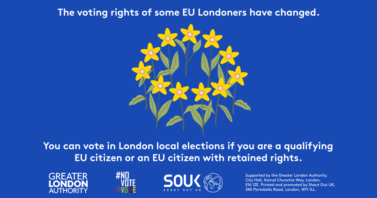 Voting rights of EU Londoners - Facebook resource