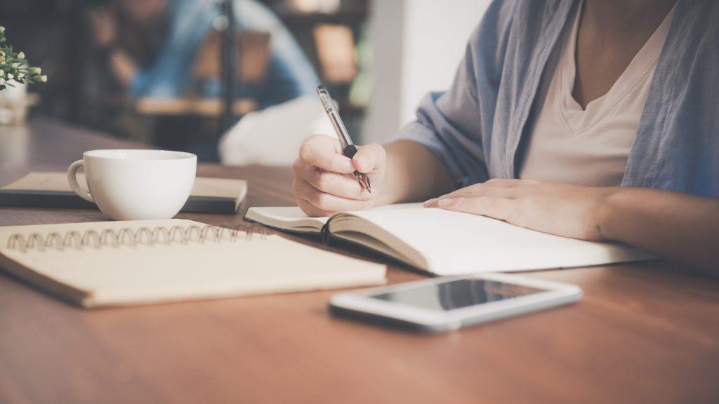 Person writing