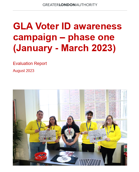 GLA Voter ID awareness campaign – phase one (January - March 2023)