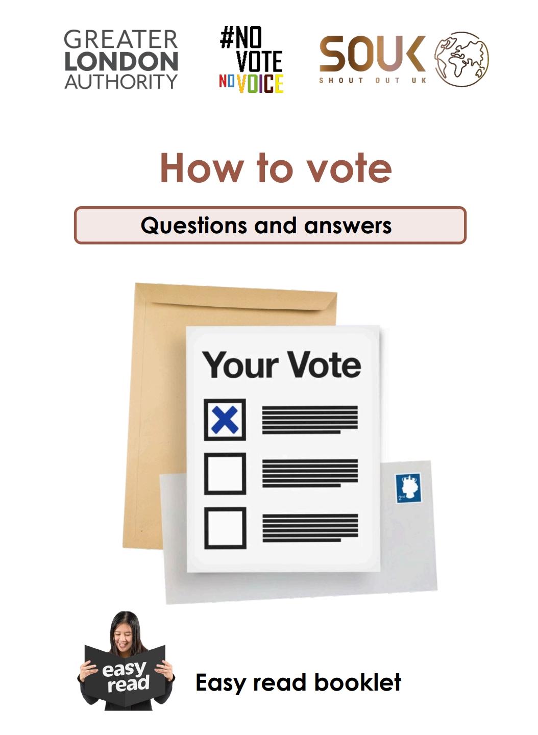 Cover page of Easy Read frequently asked questions document