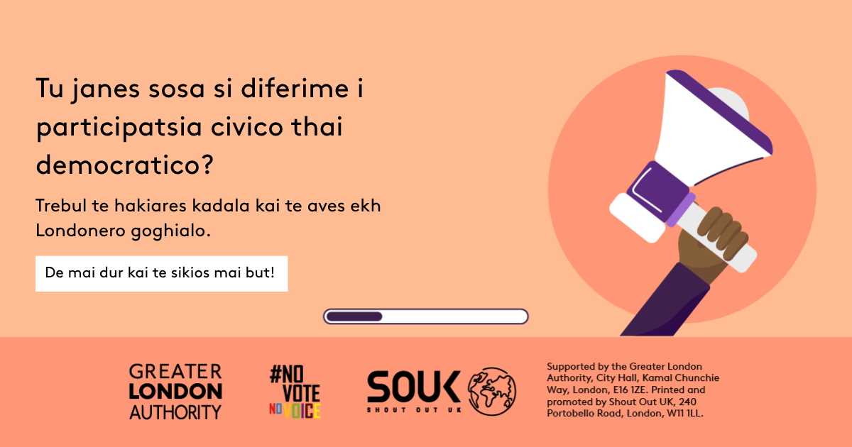 Do you know the difference between civic and democratic participation? A hand holding a megaphone. Understanding both is key to being an informed Londoner. Swipe to learn more! 