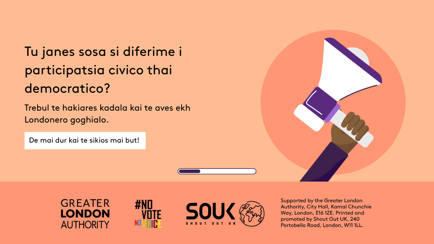 Do you know the difference between civic and democratic participation? A hand holding a megaphone. Understanding both is key to being an informed Londoner. Swipe to learn more! 