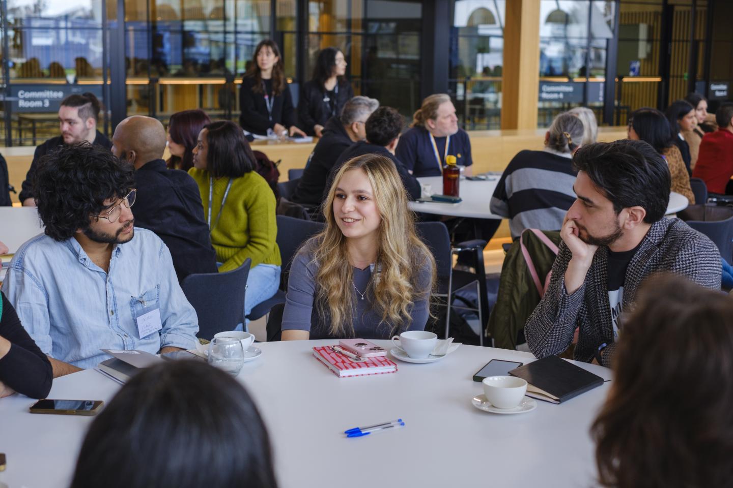 A group of participants engaging in a workshop at City Hall for London Democracy Week