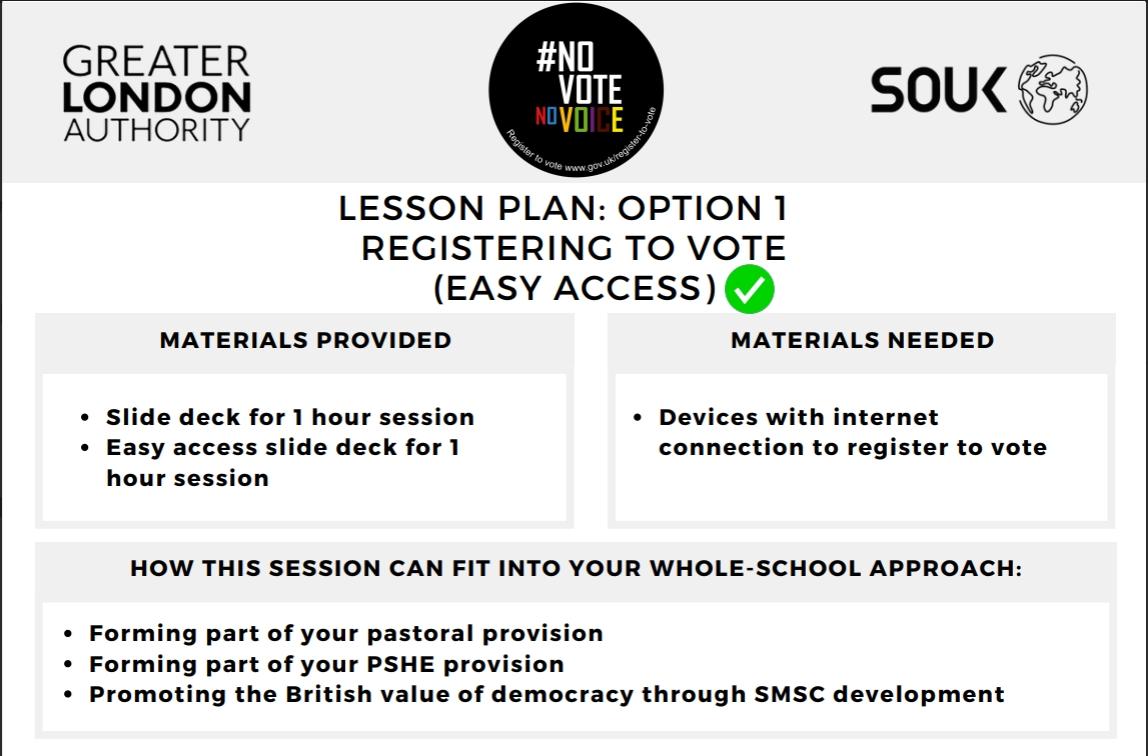 Preview of the Lesson plan PDF included materials provided, materials needed, how the session fits into a whole school approach and slide by slide instructions for delivery.